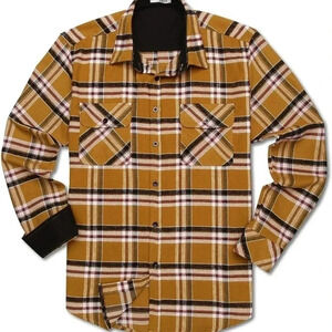 Tinkwell‎ Brown Plaid Flannel Men's XXL Pockets NWT